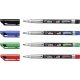 Permanent-Marker - STABILO Write-4-all - medium - 4er Pack - blau, rot, grün, schwarz