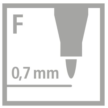 Folienstift - STABILO OHPen universal - wasserlöslich fein - Einzelstift - blau