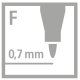 Folienstift - STABILO OHPen universal - wasserlöslich fein - Einzelstift - blau