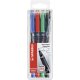 Folienstift - STABILO OHPen universal - permanent superfein - 4er Pack - grün, rot, blau, schwarz