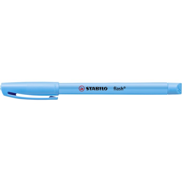 Textmarker - STABILO flash - Einzelstift - blau