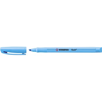 Textmarker - STABILO flash - Einzelstift - blau