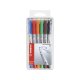 STABILO OHPen universal - fóliové pero - rozpustné vo vode - jemný hrot - 6 ks - v rôznych farbách