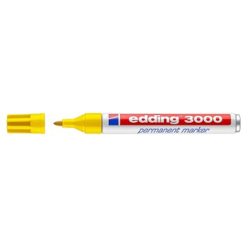 edding 3000 permanentný popisovač - žltý