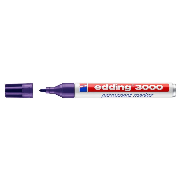 edding 3000 permanentný popisovač - fialový