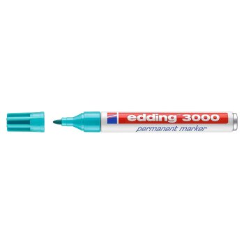 edding 3000 permanentný popisovač - tyrkysový