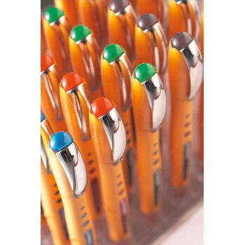 Tintenroller - STABILO worker+ - medium - 4er Pack - grün, rot, blau, schwarz