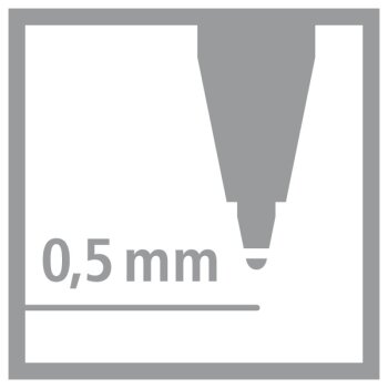 Tintenroller - STABILO worker+ - medium - 4er Pack - grün, rot, blau, schwarz