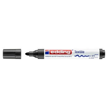 edding 4500 textilný popisovač - čierny