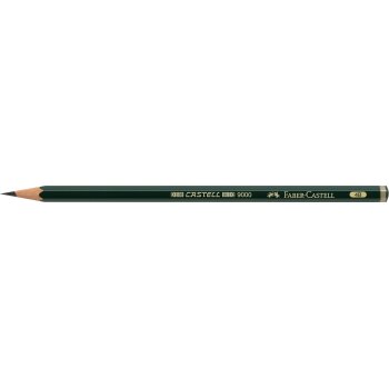 FABER-CASTELL Bleistift CASTELL 9000, Härtegrad: 4B