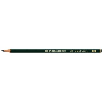 FABER-CASTELL Bleistift CASTELL 9000, Härtegrad: 5B
