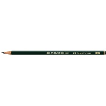 FABER-CASTELL Bleistift CASTELL 9000, Härtegrad: 6B