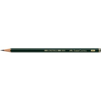 FABER-CASTELL Bleistift CASTELL 9000, Härtegrad: F