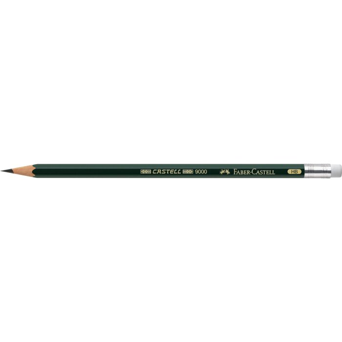 FABER-CASTELL ceruzka s gumou CASTELL 9000 - stupeň tvrdosti: HB