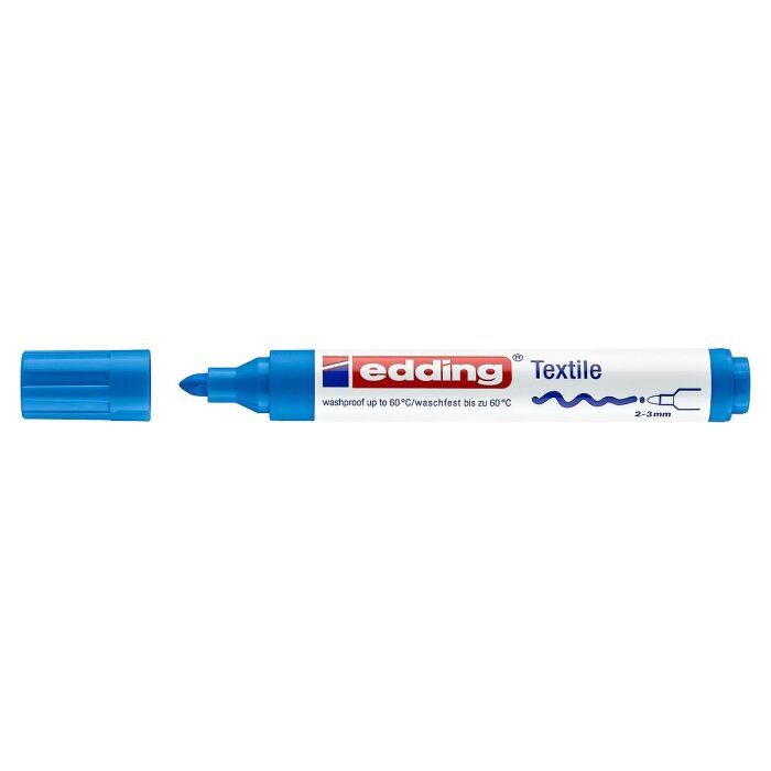 edding 4500 Textilmarker hellblau