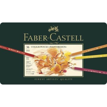 FABER-CASTELL Pastelky Polychromos - 36 ks v kovovom puzrde