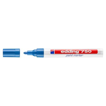 edding 750 lakový popisovač - modrý