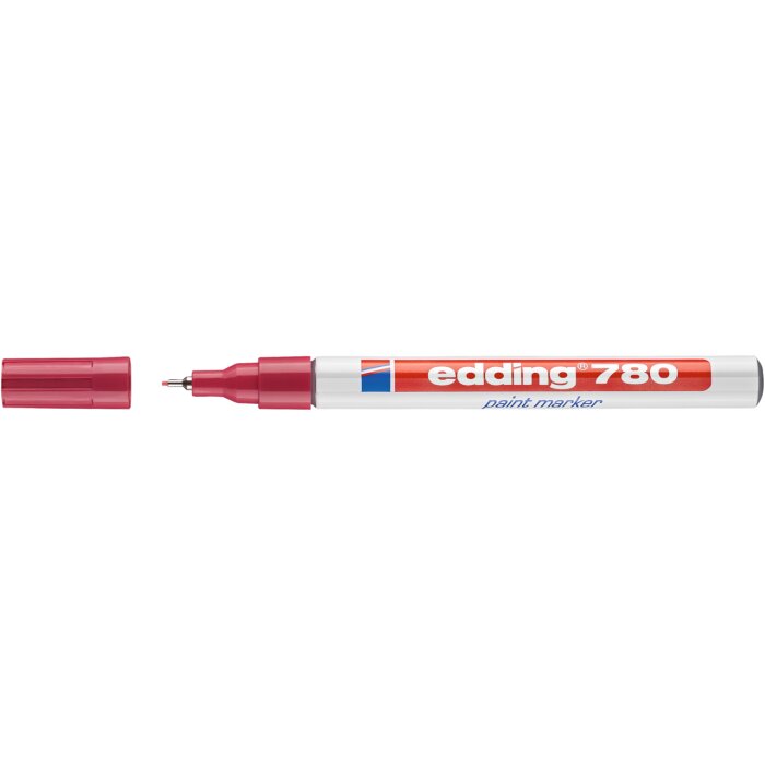 edding 780 lakový popisovač - červený