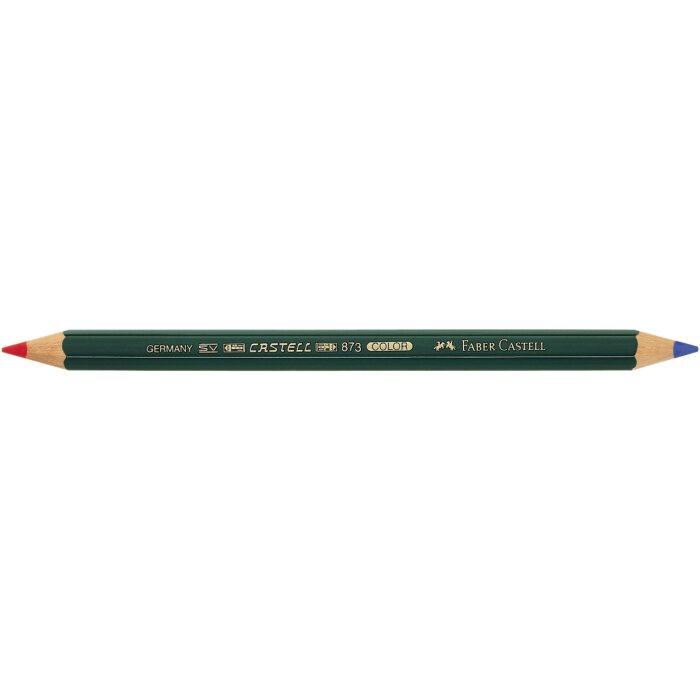 FABER-CASTELL Farbstift CASTELL COLOR 873, rot-blau