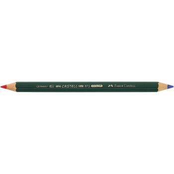FABER-CASTELL Farbstift CASTELL COLOR 873, rot-blau