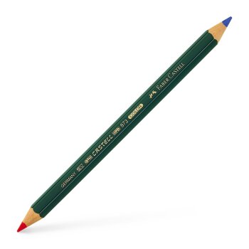 FABER-CASTELL Farbstift CASTELL COLOR 873, rot-blau