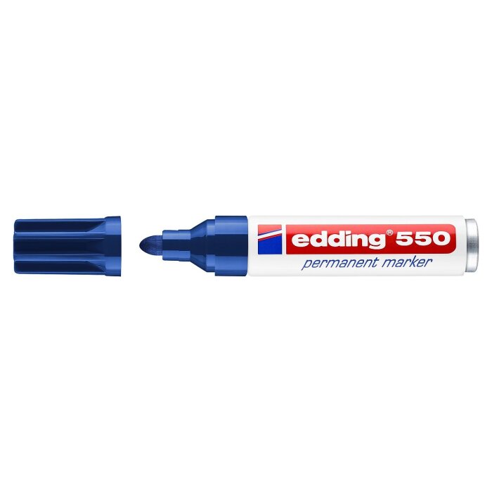 edding 550 Permanentný popisovač - modrý