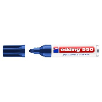 edding 550 Permanentný popisovač - modrý