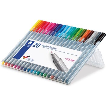 STAEDTLER 334 triplus fineliner - Brilliant Colours - 20 ks v boxe