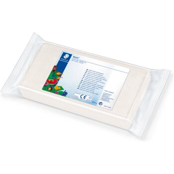 STAEDTLER Noris 8421 Plastilin-Knete 1000g Block weiss