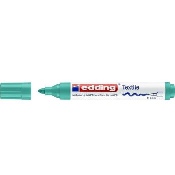 edding 4500 textilný popisovač - bledozelený