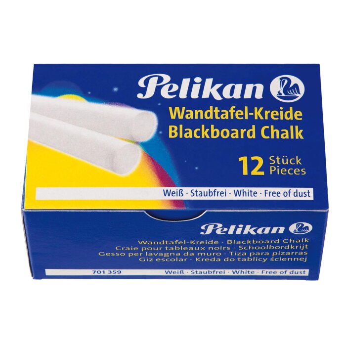 Pelikan Wandtafelkreide 755/12, weiß, Kartonetui