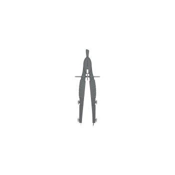 ARISTO TopLine Súprava s rýchlonastaviteľným kružidlom sivá matná (AR55801)