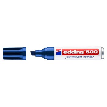edding 500 permanentný popisovač - modrý