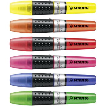 Textmarker - STABILO LUMINATOR - 6er Pack - mit 6...