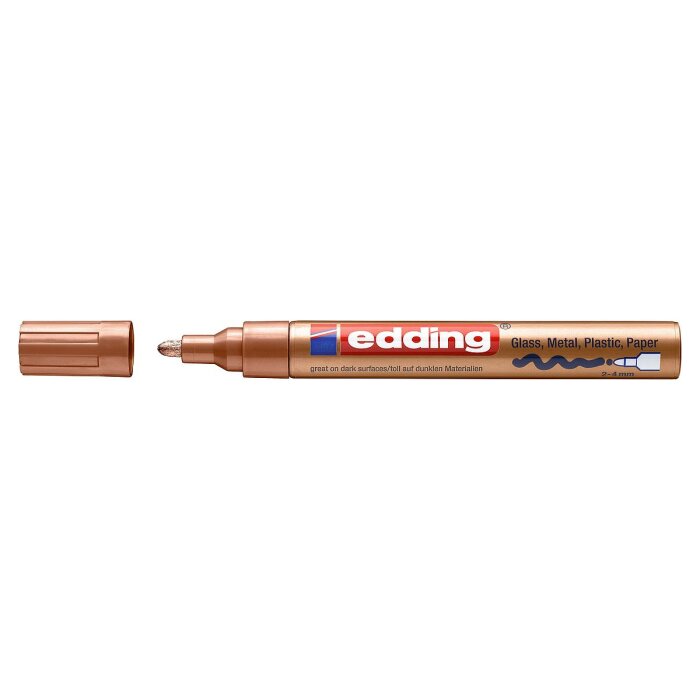 edding 750 lesklý lakový popisovač - medený