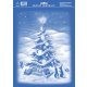 ARCH Vianočné adhézne okenné nálepky cm - obojstranné -biely vianočný stromček