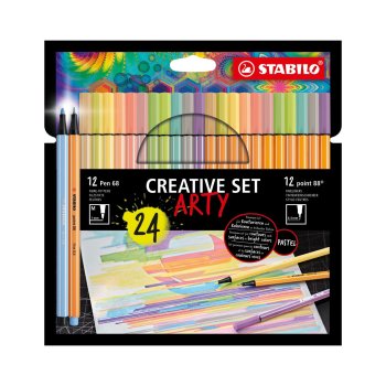 ARTY Creative Set - Premium Filzstift STABILO Pen 68 und...