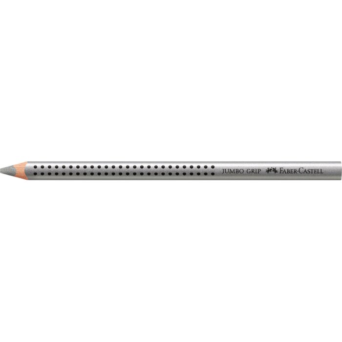 FABER-CASTELL Dreikant-Buntstift Jumbo GRIP, silber
