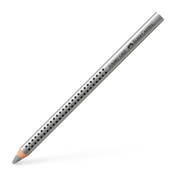 FABER-CASTELL Dreikant-Buntstift Jumbo GRIP, silber