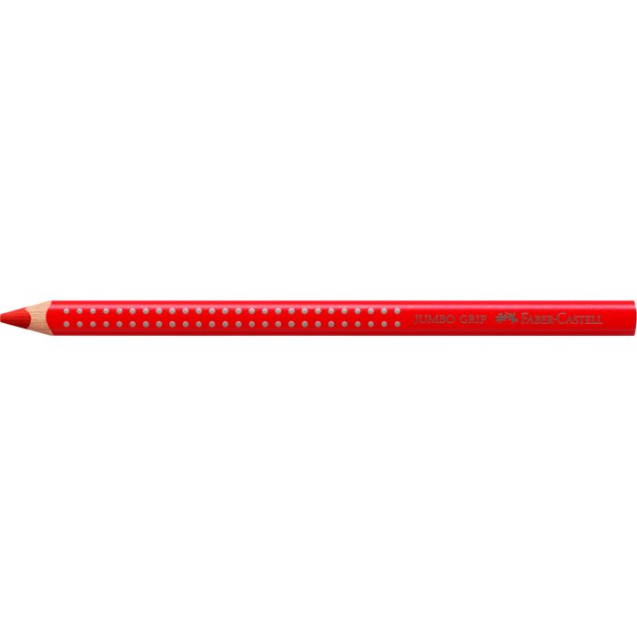 FABER-CASTELL Dreikant-Buntstift Jumbo GRIP, geraniumrot