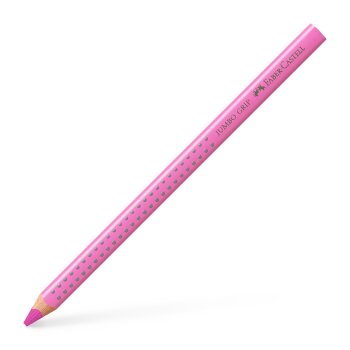 FABER-CASTELL Dreikant-Buntstift Jumbo GRIP, magenta hell