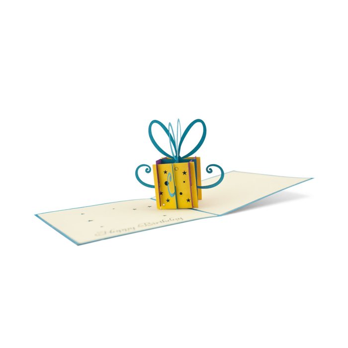 Skladacia blahoprajná karta „darčeková krabička malá“