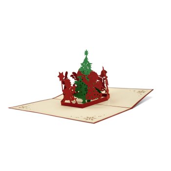 Diese Klappkarten "Weihnachtspyramide"
