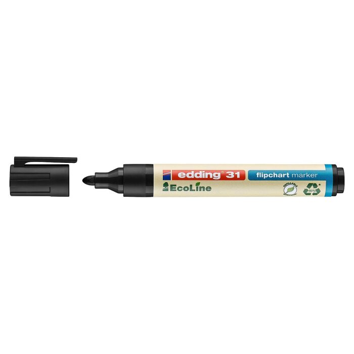 edding 31 EcoLine Flipchartmarker schwarz