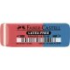FABER-CASTELL kaučuková kombinovaná guma 7070-40 - červená / modrá