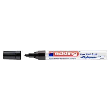 edding 750 lesklý lakový popisovač - čierny