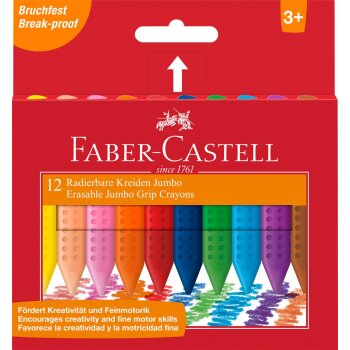 FABER-CASTELL gumovateľné kriedové pastelky...