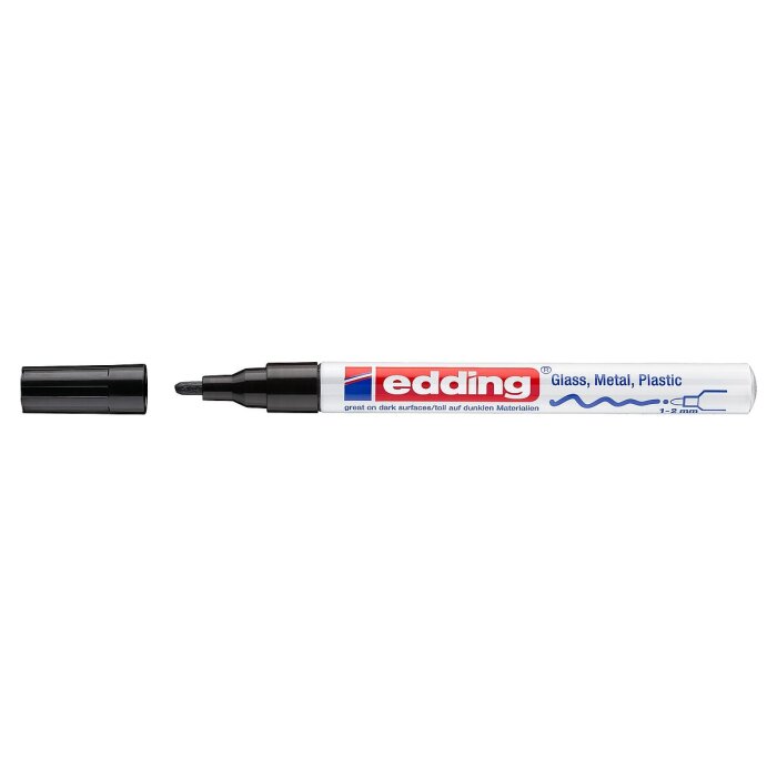 edding 751 lesklý lakový popisovač - čierny