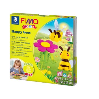 FIMO kids modelovacia súprava Form & Play - šťastné včielky - úroveň 3
