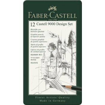 FABER-CASTELL ceruzka CASTELL 9000 Design, kovové...